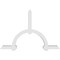 Ekena Millwork Ericson Architectural Grade PVC Gable Bracket, 108"W x 72"H x 6"D x 6"F, 16/12 Pitch GBP108X72X0606ERI00 - alternate 2
